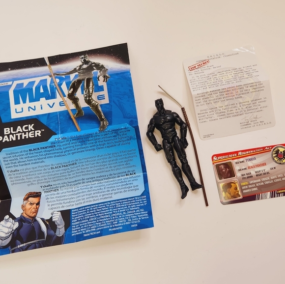 Marvel Universe Black Panther (2008) Hasbro Series 1 Action Figure #005 - Picture 1 of 8